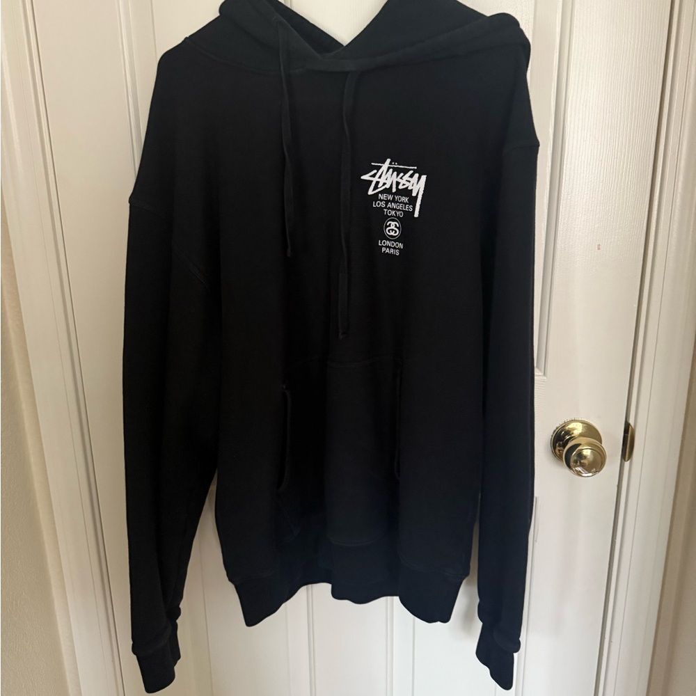 Stussy Black Graphic Men/Women Sweater